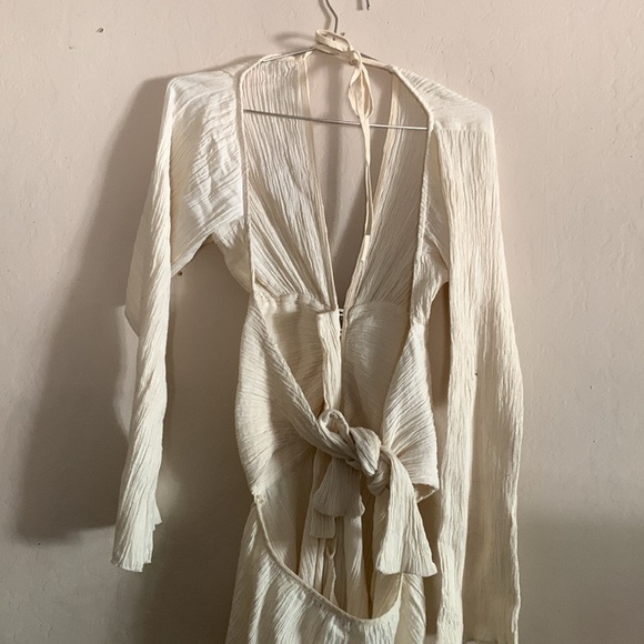 Savannah Morrow The Label Plunge Neckline Jumpsuit Size Medium - Picture 8 of 8